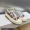DIOR Walk'n'Dior Platform Low Top Sneakers in White Multicolor Florilegio Embroidered Cotton 2023