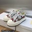 DIOR Walk'n'Dior Platform Low Top Sneakers in White Multicolor Florilegio Embroidered Cotton 2023