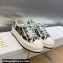 DIOR Walk'n'Dior Platform Low Top Sneakers in White Multicolor Embroidered Cotton with Étoile de Voyage Motif 2023