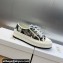 DIOR Walk'n'Dior Platform Low Top Sneakers in White Multicolor Embroidered Cotton with Étoile de Voyage Motif 2023
