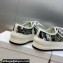 DIOR Walk'n'Dior Platform Low Top Sneakers in White Multicolor Embroidered Cotton with Étoile de Voyage Motif 2023