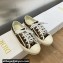 DIOR Walk'n'Dior Low Top Sneakers in Beige and Black Embroidered Cotton with Toile de Jouy Voyage Motif 2023