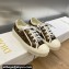 DIOR Walk'n'Dior Low Top Sneakers in Beige and Black Embroidered Cotton with Toile de Jouy Voyage Motif 2023