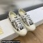 DIOR Walk'n'Dior Low Top Sneakers in White and Black Embroidered Cotton with Toile de Jouy Voyage Motif 2023