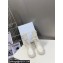 Dior D-Trap Ankle Boots in Calfskin and Shearling White 2023