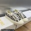 DIOR Walk'n'Dior Low Top Sneakers in White and Black Embroidered Cotton with Toile de Jouy Voyage Motif 2023