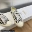 DIOR Walk'n'Dior Low Top Sneakers in White Multicolor Embroidered Cotton with Étoile de Voyage Motif 2023