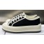 DIOR Walk'n'Dior Platform Low Top Sneakers in Embroidered Cotton Black 2023