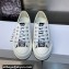 DIOR Walk'n'Dior Platform Low Top Sneakers in Embroidered Cotton White 2023