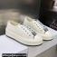 DIOR Walk'n'Dior Platform Low Top Sneakers in Embroidered Cotton White 2023