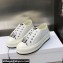 DIOR Walk'n'Dior Platform Low Top Sneakers in Embroidered Cotton White 2023