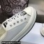 DIOR Walk'n'Dior Platform Low Top Sneakers in Embroidered Cotton White 2023