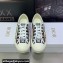 DIOR Walk'n'Dior Low Top Sneakers in Black Multicolor Cotton Embroidered With Petites Fleurs Motif 2023