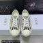 DIOR Walk'n'Dior Low Top Sneakers in Beige Multicolor Cotton Embroidered With Petites Fleurs Motif 2023