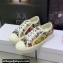 DIOR Walk'n'Dior Low Top Sneakers in Beige Multicolor Cotton Embroidered With Petites Fleurs Motif 2023