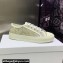 DIOR Walk'n'Dior Low Top Sneakers in Gold Tone Cotton Embroidery 2023