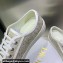 DIOR Walk'n'Dior Low Top Sneakers in Gold Tone Cotton Embroidery 2023