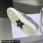 DIOR Walk'n'Dior Low Top Sneakers in White and Blue Cotton Embroidered 2023