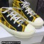 DIOR Walk'n'Dior High Top Sneakers in Black and Yellow Check'n'Dior Technical Mesh 2023