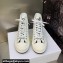 DIOR Walk'n'Dior Platform High Top Sneakers in Embroidered Cotton White 2023