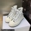 DIOR Walk'n'Dior Platform High Top Sneakers in Embroidered Cotton White 2023