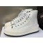 DIOR Walk'n'Dior Platform High Top Sneakers in Embroidered Cotton White 2023