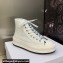 DIOR Walk'n'Dior Platform High Top Sneakers in Embroidered Cotton White 2023