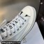 DIOR Walk'n'Dior Platform High Top Sneakers in Embroidered Cotton White 2023