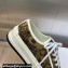DIOR Walk'n'Dior Platform Low Top Sneakers in Beige and Black Embroidered Cotton with Toile de Jouy Voyage Motif 2023