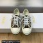 DIOR Walk'n'Dior Platform Low Top Sneakers in Beige and Black Embroidered Cotton with Toile de Jouy Voyage Motif 2023