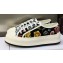DIOR Walk'n'Dior Platform Low Top Sneakers in Black Multicolor Cotton Embroidered With Petites Fleurs Motif 2023