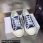 DIOR Walk'n'Dior Platform Low Top Sneakers in Denim Embroidery 2023