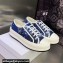 DIOR Walk'n'Dior Platform Low Top Sneakers in Denim Embroidery 2023