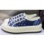 DIOR Walk'n'Dior Platform Low Top Sneakers in Denim Embroidery 2023