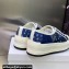DIOR Walk'n'Dior Platform Low Top Sneakers in Denim Embroidery 2023
