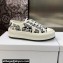 DIOR Walk'n'Dior Platform Low Top Sneakers in White/Black Embroidery 2023