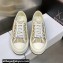 DIOR Walk'n'Dior Platform Low Top Sneakers in Gold Oblique Embroidered Cotton 2023