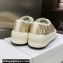 DIOR Walk'n'Dior Platform Low Top Sneakers in Gold Oblique Embroidered Cotton 2023
