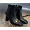 Dior Heel 8.5cm C'est Ankle Boots in Calfskin Black 2023