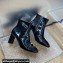 Dior Heel 8.5cm C'est Ankle Boots in Calfskin Patent Black 2023