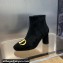 Dior Heel 8.5cm C'est Ankle Boots in Calfskin Suede Black 2023