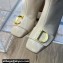 Dior Heel 8.5cm C'est Ankle Boots in Calfskin Patent Beige 2023