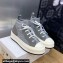 DIOR Walk'n'Dior Platform High Top Sneakers in Macrocannage Technical Mesh Gray 2023