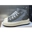 DIOR Walk'n'Dior Platform High Top Sneakers in Macrocannage Technical Mesh Gray 2023