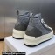 DIOR Walk'n'Dior Platform High Top Sneakers in Macrocannage Technical Mesh Gray 2023