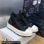 DIOR Walk'n'Dior Platform High Top Sneakers in Macrocannage Technical Mesh Black 2023