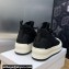 DIOR Walk'n'Dior Platform High Top Sneakers in Macrocannage Technical Mesh Black 2023