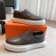 Hermes Hiro Women/Men loafers in calfskin Gray 2023