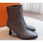 Hermes Gill 75 ankle boots in leather Gray 2023
