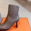 Hermes Gill 75 ankle boots in leather Gray 2023